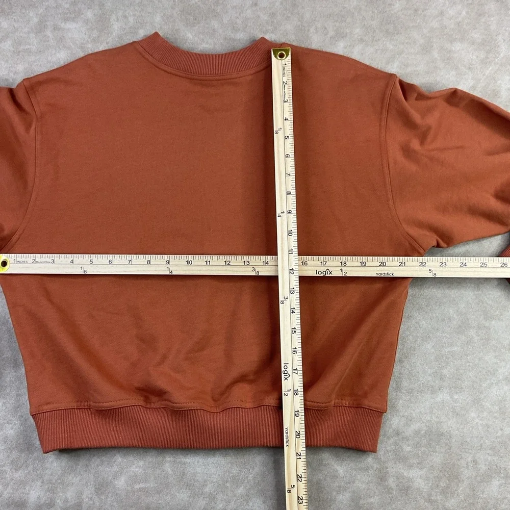 Herve Leger Sweatshirt Women Sz XS Dolman French Terry Pullover Cropped Relaxed - Picture 2 of 8